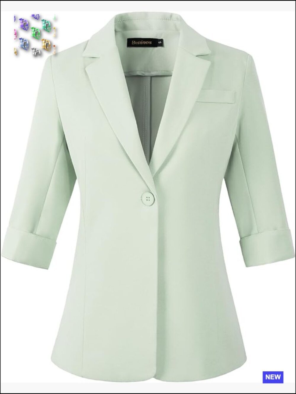 Lightweight 3/4 Sleeve Blazer Business Casual Minimalist Chic Office Wear